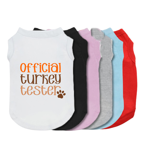 Official Turkey Tester Pet Shirt