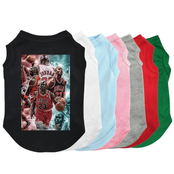 Michael Jordan Bulls Collage Dog Shirt