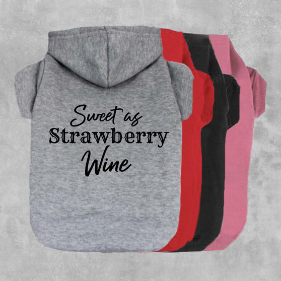 Sweet As Strawberry Wine Dog Hoodie-The Honest Dog-TheHonestDog