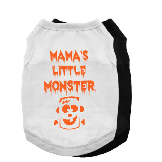 Mama's Little Monster Dog Shirt-Dog Shirt-TheHonestDog