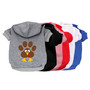 Turkey Dog Paw Print Dog Hoodie