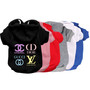 Multi Designer Dog Hoodie Chanel Gucci Vuitton Prada Dior