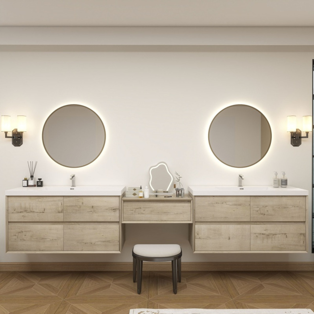 SLIM Vanity with Makeup Table Set