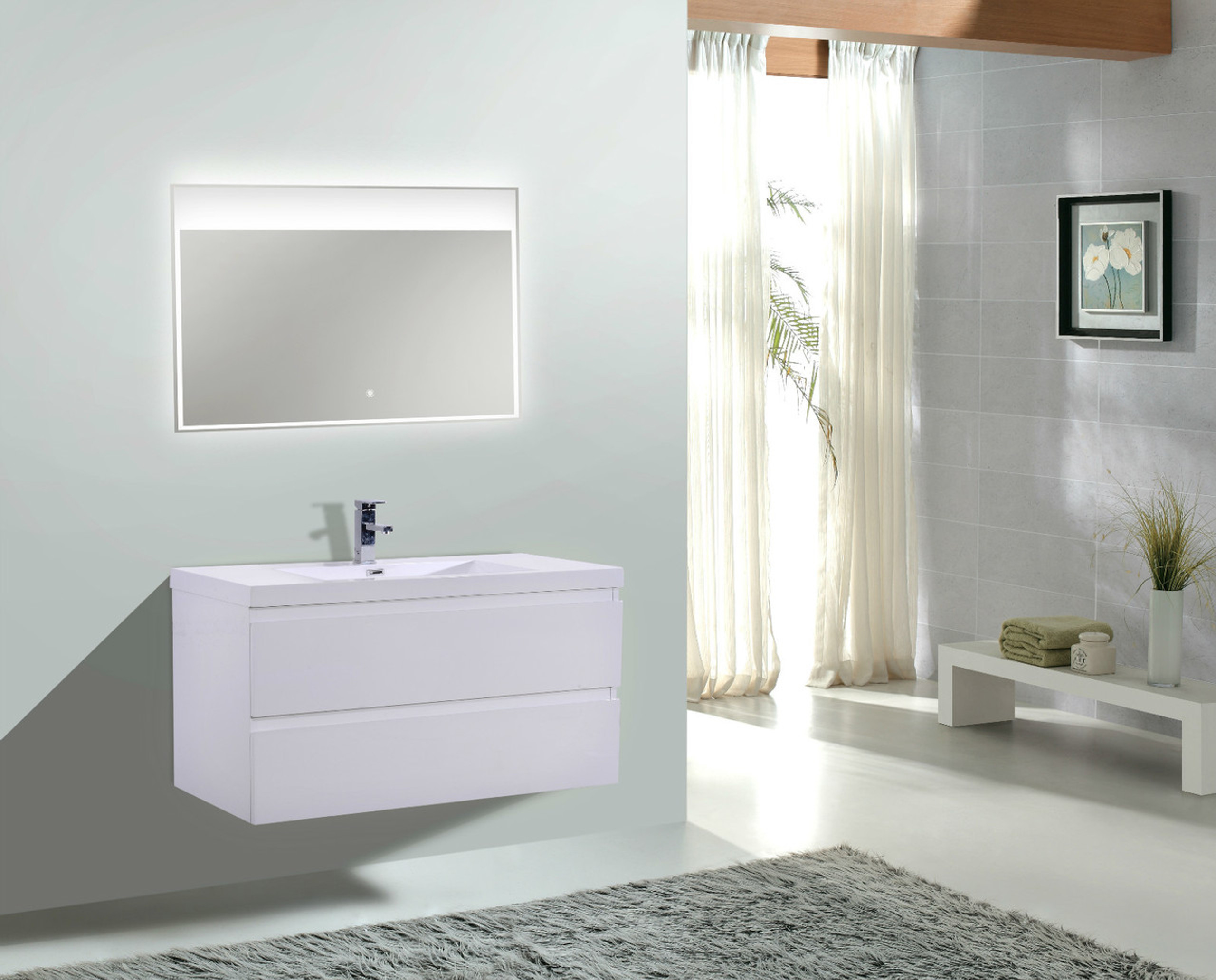 Mob 47 Single Bathroom Vanity Set