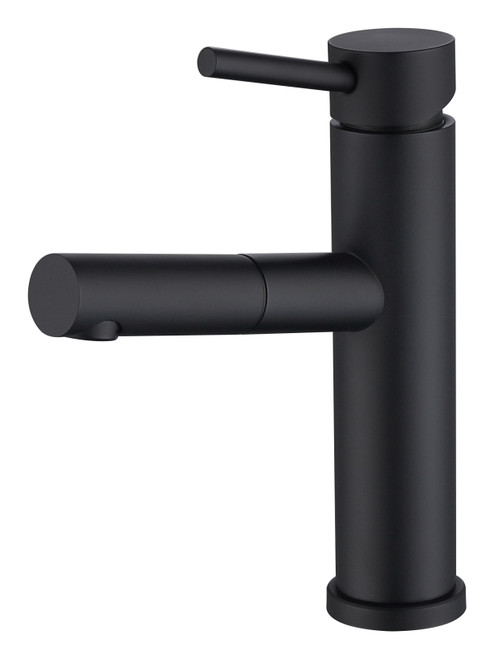 MODERN PULLOUT SPOUT FAUCET IN MATTE BLACK\MP001H