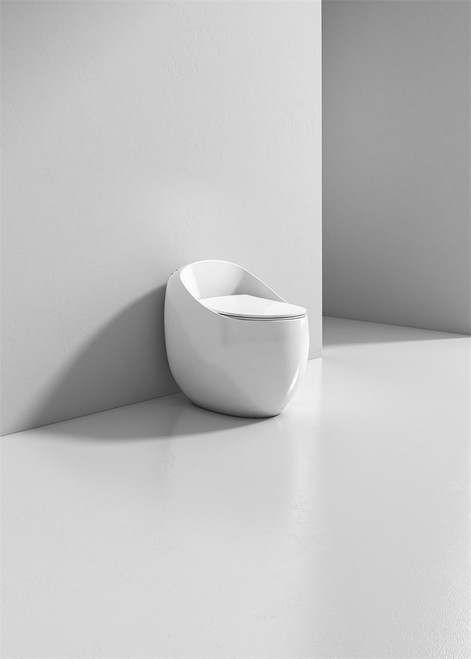 BELLA SERIES ROUNDED TOILET WITH ONE FLUSH -- 2085