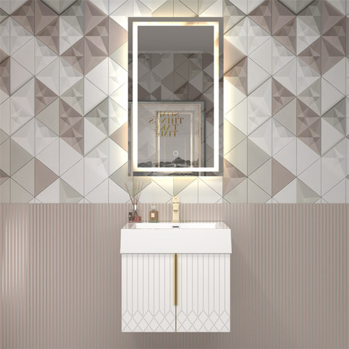 Milana 30" Floating Bathroom Vanity with Reinforced Acrylic Sink in Gloss White Milana 30" Floating Bathroom Vanity with Reinforced Acrylic Sink in Gloss White