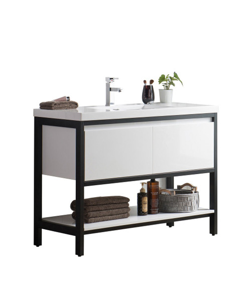 bathroom sink metal frame