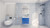 T&T 24 Inch Wall Mounted Vanity with Reinforced Acrylic Sink High Gloss Blue