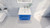 T&T 24 Inch Wall Mounted Vanity with Reinforced Acrylic Sink High Gloss Blue
