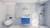 T&T 30 Inch Wall Mounted Vanity with Reinforced Acrylic Sink High Gloss Blue