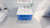 T&T 30 Inch Wall Mounted Vanity with Reinforced Acrylic Sink High Gloss Blue