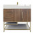 BT001 36’’Rosewood Freestanding Vanity with Reinforced Acrylic Sink (Left Side Drawers)