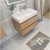 MOENO 30" NEW ENGLAND OAK WALL MOUNTED MODERN BATHROOM VANITY WITH REEINFORCED ACRYLIC SINK