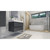 MOENO 36" HIGH GLOSS GREY WALL MOUNTED MODERN BATHROOM VANITY WITH REEINFORCED ACRYLIC SINK