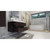 MOENO 42" DARK GREY OAK WALL MOUNTED MODERN BATHROOM VANITY WITH REEINFORCED ACRYLIC SINK