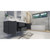 MOENO 60" DOUBLE SINK HIGH GLOSS GREY WALL MOUNTED MODERN BATHROOM VANITY WITH REEINFORCED ACRYLIC SINK
