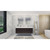 MOENO 72" DOUBLE SINK BLACK GRAY OAK WALL MOUNTED MODERN BATHROOM VANITY WITH REEINFORCED ACRYLIC SINK