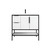 MATTHEW 36" LEFT DRAWER FREESTANDING VANITY WITH REINFORCED ACRYLIC SINK