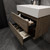 MAX 30" Hard  Wood Wall Mounted Bath Vanity with 16 Acrylic Sink