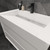 MAX 36" Gloss White Wall Mounted Bath Vanity with 16 Acrylic Sink