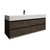 MAX 60" Single Sink Hard Wood Wall Mounted Bath Vanity with 16 Acrylic Sink