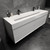 MAX 72" Double Sink Gloss White  Wall Mounted Bath Vanity with 16 Acrylic Sink