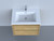 Molly 30" Golden Oak Wall Mounted Modern Vanity