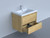 Molly 30" Golden Oak Wall Mounted Modern Vanity