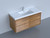 Molly 48" Single Sink Honey Maple  Wall Mounted Modern Vanity