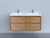 Molly 48" Double Sink Honey Maple  Wall Mounted Modern Vanity
