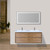Molly 60" Double Sink Honey Maple  Wall Mounted Modern Vanity
