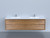 Molly 84" Double Sink Honey Maple  Wall Mounted Modern Vanity