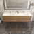 BTO 84" DOUBLE  SINK WALL MOUNTED BATH VANITY WITH REINFORCED ACRYLIC SINK