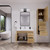 ELSA 36" WALL MOUNTED BATH VANITY WITH REINFORCED ACRYLIC SINK (RIGHT SIDE DRAWERS)