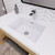 ELSA 42" WALL MOUNTED BATH VANITY WITH REINFORCED ACRYLIC SINK (RIGHT SIDE DRAWERS)