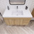 ELSA 42" WALL MOUNTED BATH VANITY WITH REINFORCED ACRYLIC SINK (RIGHT SIDE DRAWERS)