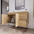 ELSA 42" WALL MOUNTED BATH VANITY WITH REINFORCED ACRYLIC SINK (RIGHT SIDE DRAWERS)