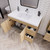 ELSA 42" WALL MOUNTED BATH VANITY WITH REINFORCED ACRYLIC SINK (RIGHT SIDE DRAWERS)