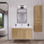 ELSA 42" WALL MOUNTED BATH VANITY WITH REINFORCED ACRYLIC SINK (LEFT SIDE DRAWERS)