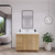 ELSA 42"  FREESTANDING VANITY WITH REINFORCED ACRYLIC SINK (LEFT SIDE DRAWERS)