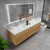 Louis 72" Floating Bathroom Vanity with Reinforced Acrylic Double Sink