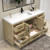 VIV 60" Solid Wood Freestanding Bathroom Vanity in Oak with Reinforced Acrylic Single Sink