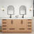 Carla 72" Freestanding Bathroom Vanity with Double Sink