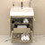 Stella 24" Fluted Floating Bathroom Vanity with Reinforced Acrylic Sink