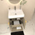 Stella 24" Fluted Floating Bathroom Vanity with Reinforced Acrylic Sink