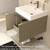 Stella 24" Fluted Floating Bathroom Vanity with Reinforced Acrylic Sink