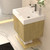Stella 24" Fluted Floating Bathroom Vanity with Reinforced Acrylic Sink