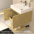 Stella 24" Fluted Floating Bathroom Vanity with Reinforced Acrylic Sink