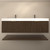 Stella 72" Fluted Floating Bathroom Vanity with Reinforced Acrylic Double Sink